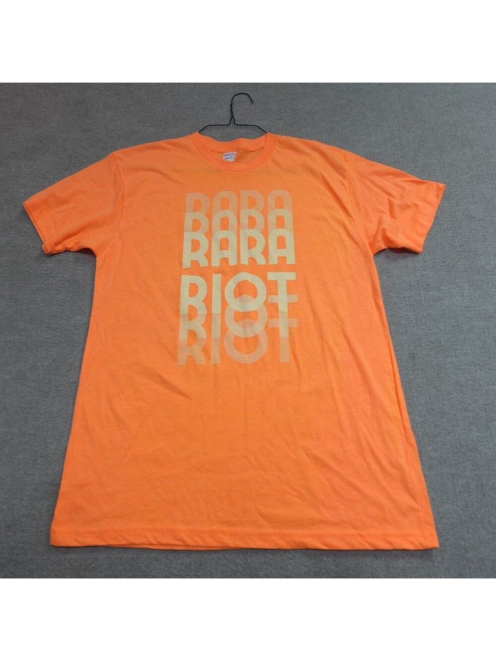 Ra Ra Riot Shirt Large Orange American Apparel